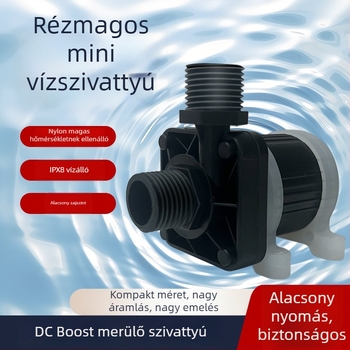 Brushless DC merülőpumpa, Nylon, magas hőállóságú, 12V, kis pumpa kozmetikai eszközhöz terápiás fejjel