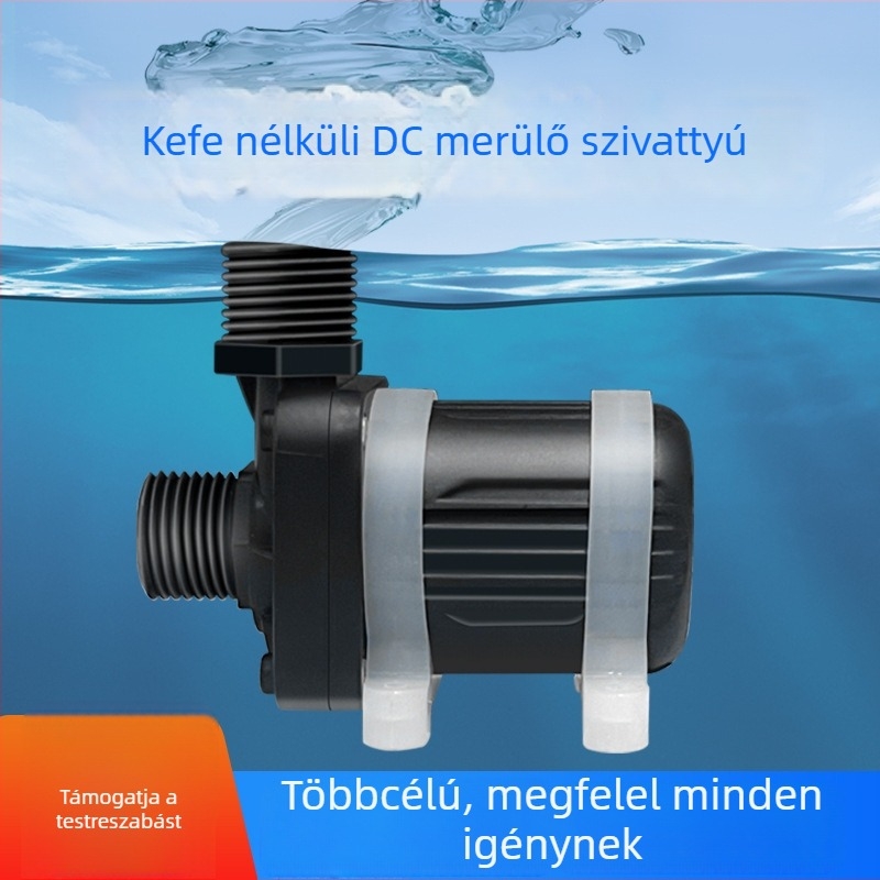 Brushless DC merülőpumpa, Nylon, magas hőállóságú, 12V, kis pumpa kozmetikai eszközhöz terápiás fejjel