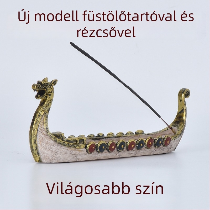 Sárkányhaj füstölő tartó, resinából készült dísz, irodai és otthoni dekoráció, hagyományos kínai stílusú ajándék modell