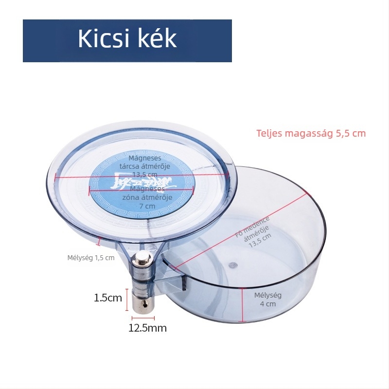 Teljesen mágneses etető tál univerzális horgász dobozhoz, erős magnet, három az egyben, mini tál alakú etetőedény