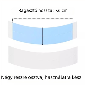 Biológiai paróka-film kettőoldalas ragasztó, biztos rögzítés, vízálló és izzadásálló