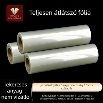 30 m vízbázisú, átlátszó tintasugaras nyomtatófilm lemezkészítéshez és silkscreen PCB alkalmazásokhoz