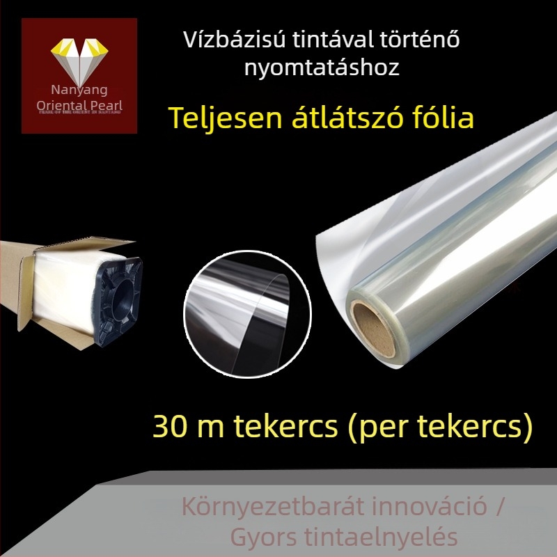 30 m vízbázisú, átlátszó tintasugaras nyomtatófilm lemezkészítéshez és silkscreen PCB alkalmazásokhoz
