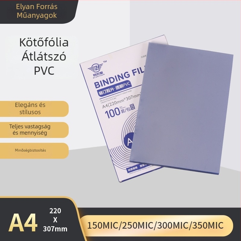 Személyre szabott PVC kötőfilm matt borítóval és PET nyomtatott borítóval