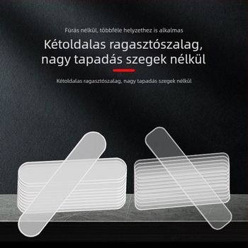 Átlátszó akril ragasztószalag, kétoldalas, opcionális egyrészes változattal, mindennapi használatra, erős, nyom nélkül tapad, testreszabható