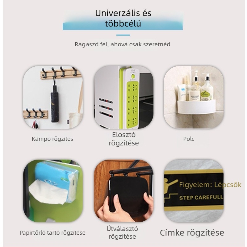 Átlátszó akril ragasztószalag, kétoldalas, opcionális egyrészes változattal, mindennapi használatra, erős, nyom nélkül tapad, testreszabható