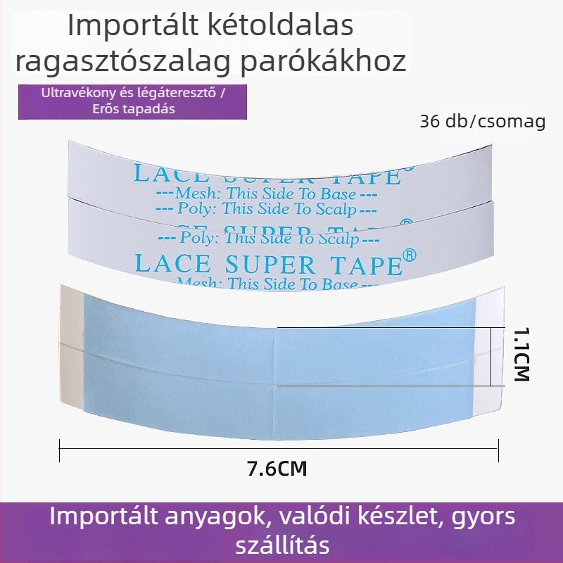 Paróka film LACESUPERTAPE a hajbeépítéshez és póthaj cseréjéhez, dupla oldalú ragasztófilm