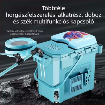 Megvastagodott mini horgászdoboz – hordozható élőhalas vödör, egyrétegű horgászvödör
