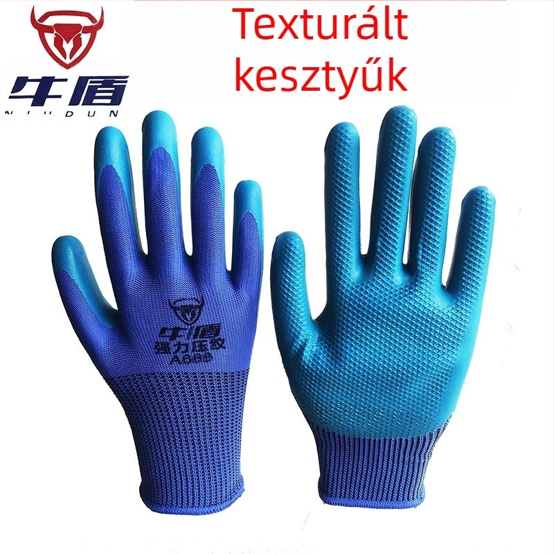Niu Dun domborított csúszásbiztos latex kesztyűk