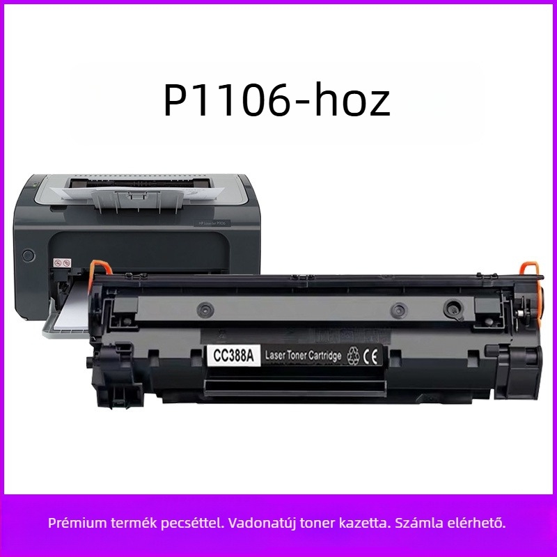 HP P1106 lézernyomtató tonerkazetta, kompatibilis a 1106 CC388A 388A 88A CE655A