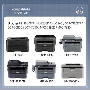 TN-2325 tonerkazetta Brother DCP-7080D, 7180DN, MFC-7380, 7480, 7880DN