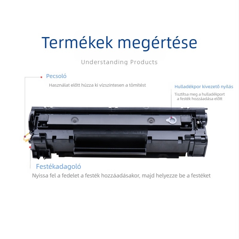 Személyre szabott HP CC388A kompatibilis tonerkazetta M1216nfh, M126/NW, M1218NFS és M1314