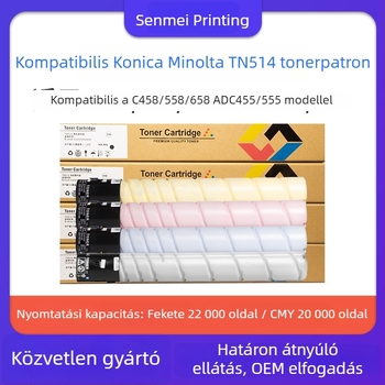 TN514 tonerkazetta Bizhub C458/558/658 és ADC455/555 másológéphez