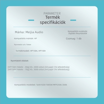 HP 158A tonerkazetta MFP 2606sdw, 1005w, 1020w, 2506dw, 2606dw/DN