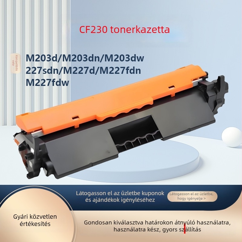 HP CF230A tonerkazetta M227fdw, M227fdn és M203d/203dn/203dw lézernyomtatókhoz
