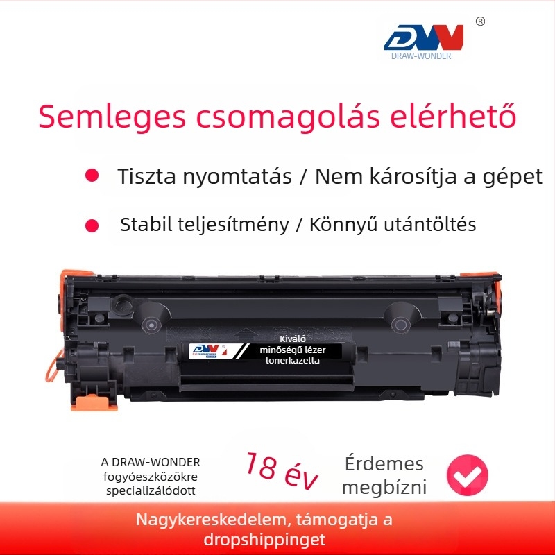 Dongwei CC388A tonerkazetta HP LaserJet P1007/P1008/M1136
