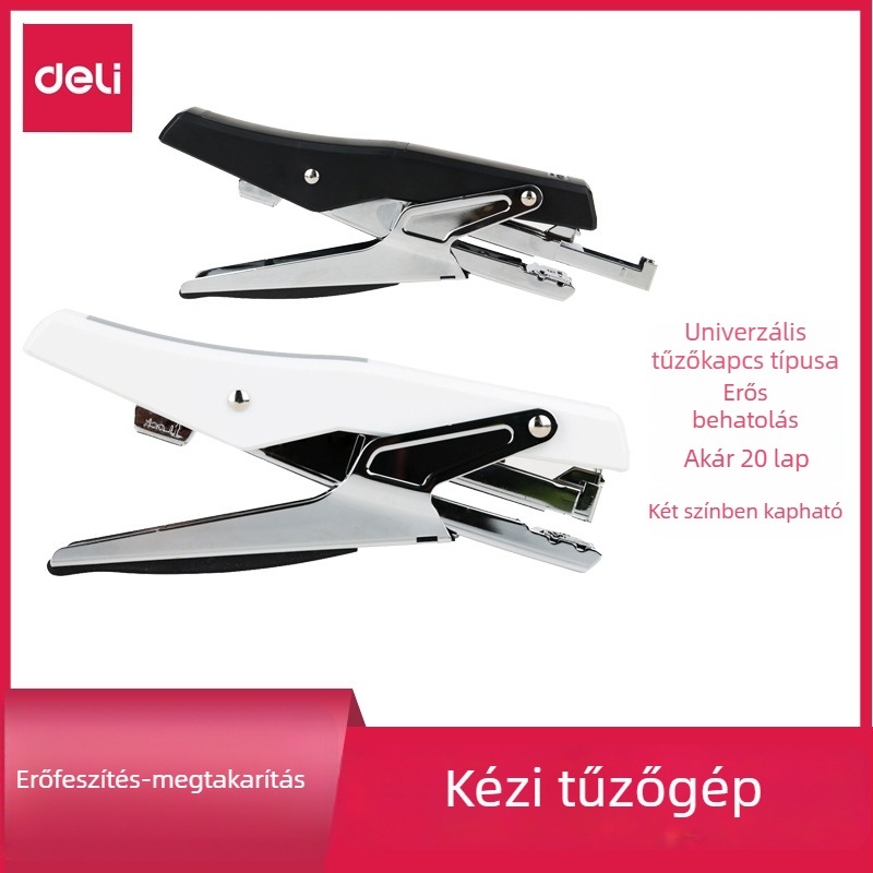 0329 Kézi tűzőgép, Energiatakarékos kivitel, No.12 kapocs, csomagoláshoz