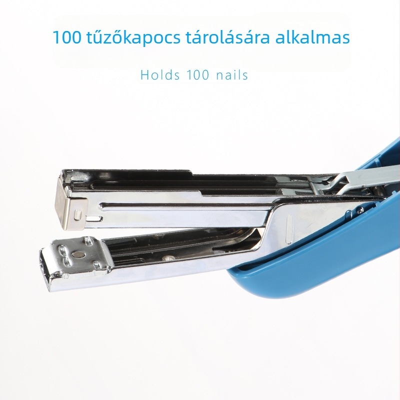 Multifunkcionális kézi tűző iroda, manuális, masszív, 1–20 oldalhoz, kompatibil 24/6 és 26/6 tűzőfejekkel