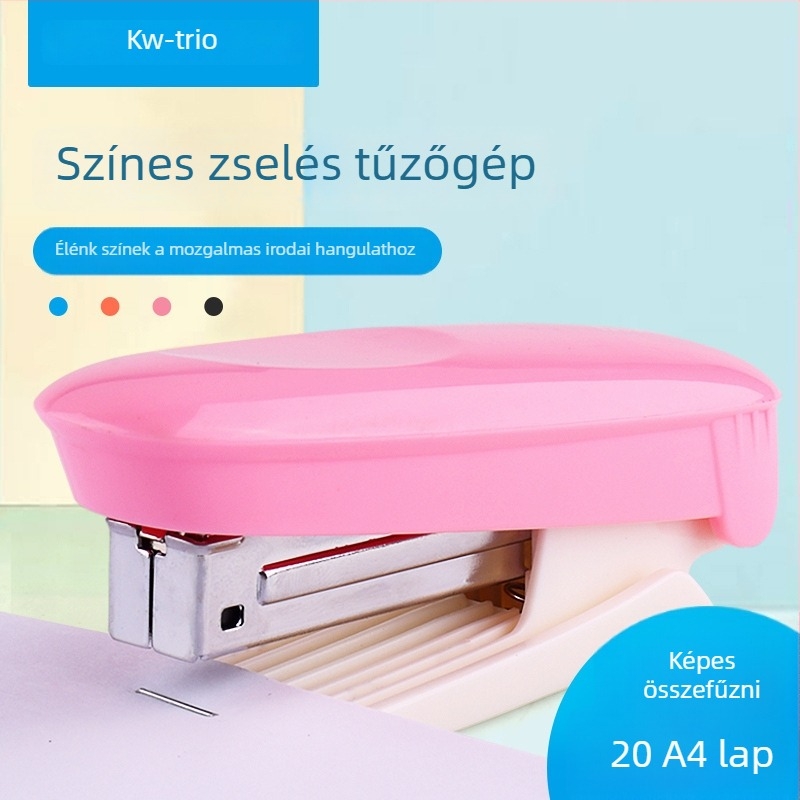 KW-TRIO 55A2 12 színű tűzőgép, 20 oldalas kapacitás, diákoknak