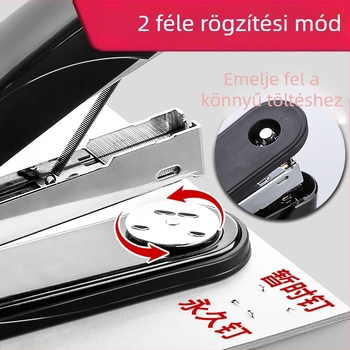 Deli 0314 fém tűzőgép, 50 oldalas, masszív kivitel, iskolai és irodai használatra