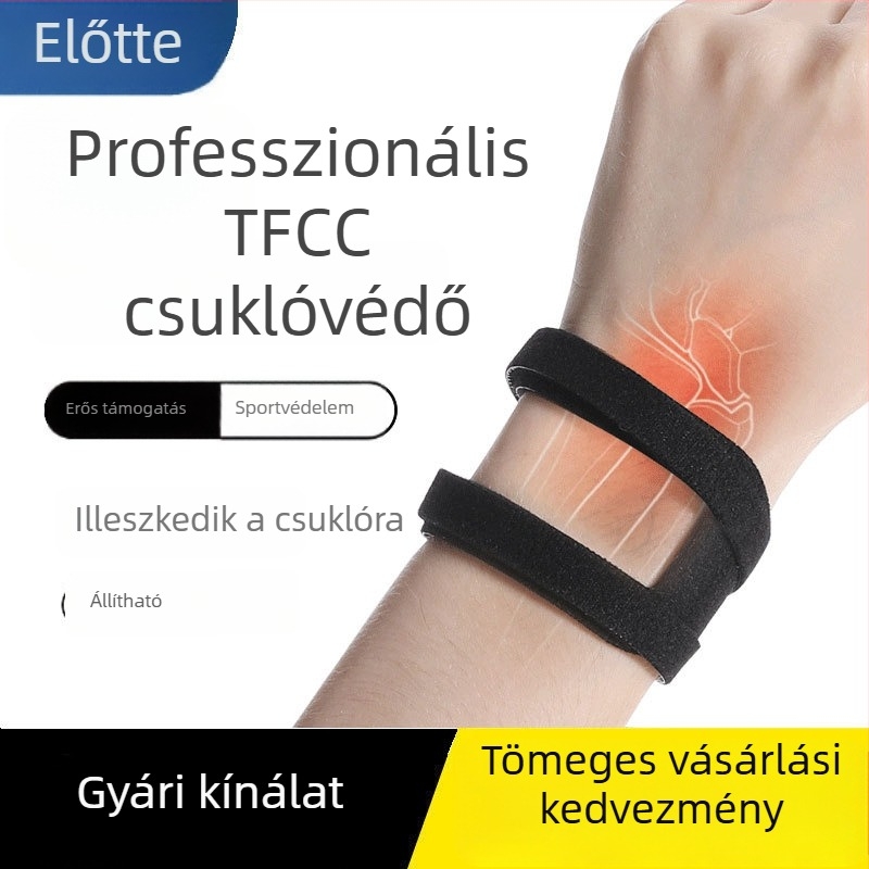 TFCC tollaslabda csuklóvédő – könnyű edzéshez, ficam elleni védelem, uniszex, tenisre és kosárlabdára
