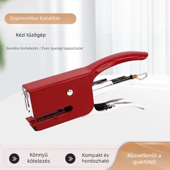 Kézi, teljesen fém tűzőgép, nehéz, univerzális No. 10, otthoni használatra