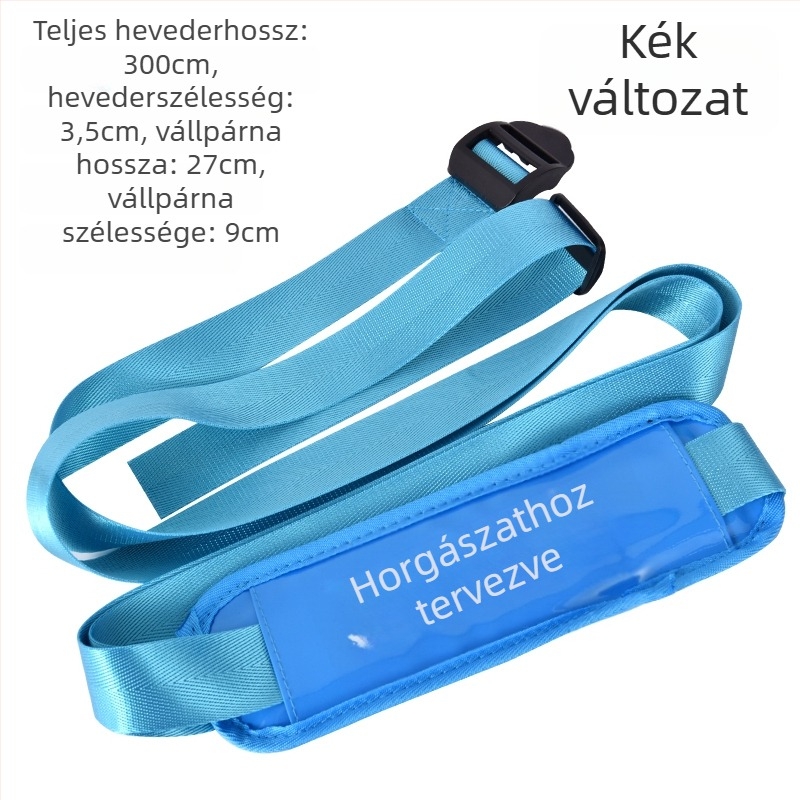 Univerzális vállszíj horgász dobozhoz, párnázott, szélesített vállpárnával és csattal