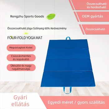 Egyedi gyermekeknek készült csúszásmentes jóga- és táncmatrac, edzésmatrac, négyszer összecsukható gimnasztikai matrac