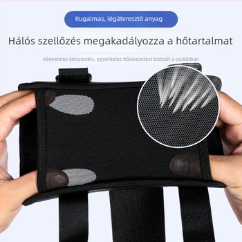 Csuklóvédő alumíniumlemez támogatással a stabilizációért, forgás elleni védelem, ínhártya összenyomó szalag, lélegző hálós védőhüvely
