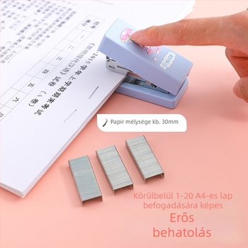 Mini kettős funkciójú stapler és kapocs eltávolító, hordozható irodai eszköz