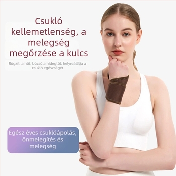 Mágneses melegítő csuklópánt — neopren, lélegző, melegítő hatás, csukló támogatás és ízületi védelem