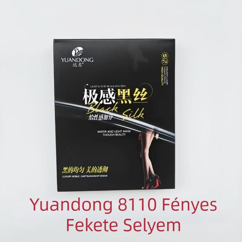 Far East 8110 Tavasz–Őszi átlátszó fekete harisnyanadrág nőknek, fényes hatású, természetes lábak
