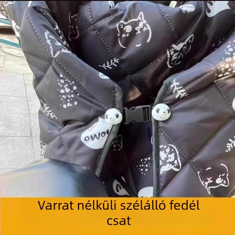 Univerzális karikatúra stílusú szélvédő csat elektromos járművekhez, levehető és állítható