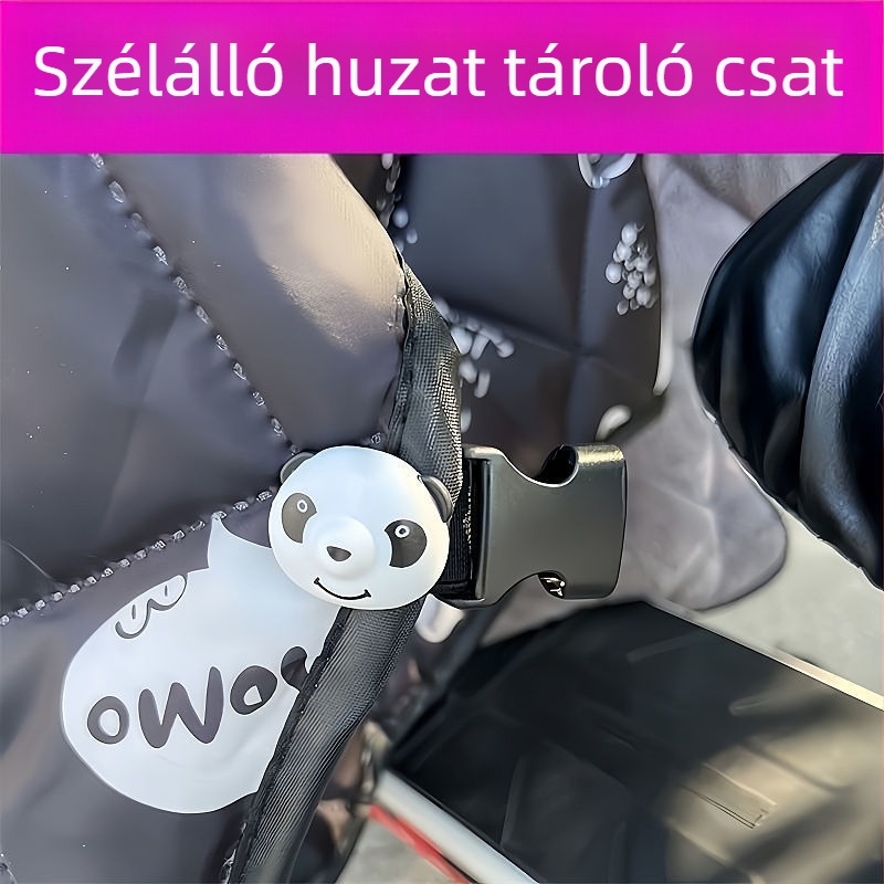 Panda-stílusú univerzális elasztikus rögzítő szíj elektromos járművekhez – téli melegítés és tárolás