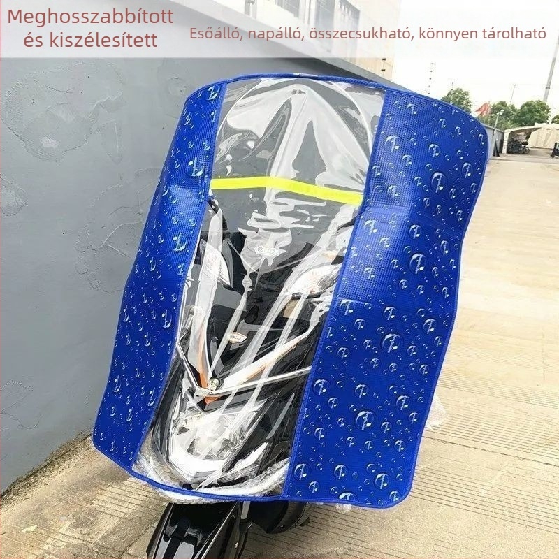 HD átlátszó esővédő elektromos robogó első szélvédőjéhez – minden évszakra alkalmas