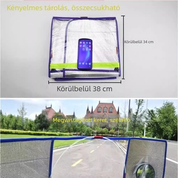 Előre szélvédő esővédő huzat elektromos járművekhez – átlátszó PVC, egész éves használatra