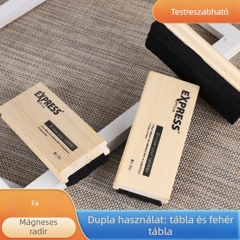 Mágneses fehér tábla és fekete tábla radírszett krétaradírral; ideális értekezletekhez és képzésekhez