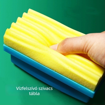 Vízoldékony krétaradír fekete- és fehér táblához, pormentes, nedvszívó szivacs