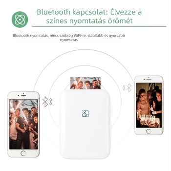 Hanyin MT53 3 hüvelykes Bluetooth-zsebnyomtató azonosító fényképekhez