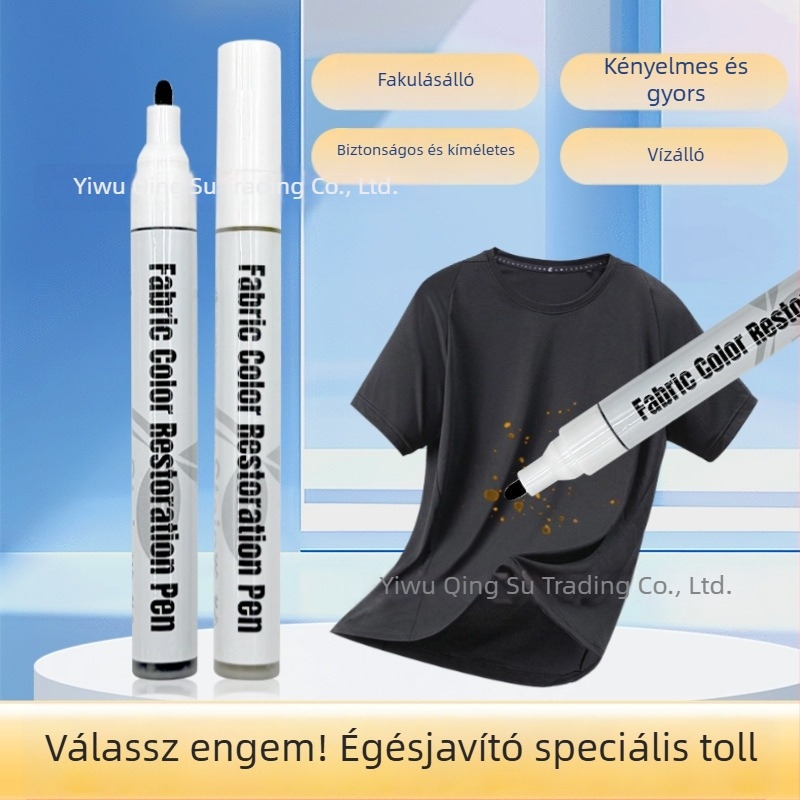 Gyerekeknek való textilnévjelző marker – vízálló, olajálló, mosás közben nem fakul; ideális iskolai egyenruhákhoz