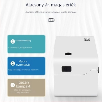 Han Seal N41 hordozható Bluetooth hőnyomtató címkékhez, 100x150 mm-es címkékhez