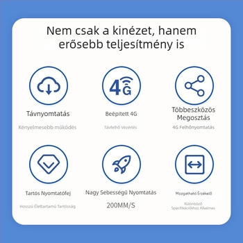 Qirui QR368PD felhőnyomtató, 4G távoli nyomtatás, USB interfész, hőpapír, kompakt hordozható készülék