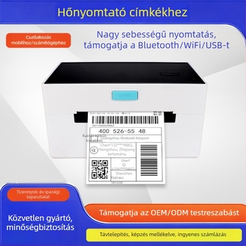 4 hüvelykes termikus címkenyomtató, címkékhez és vonalkódokhoz, modell 9220