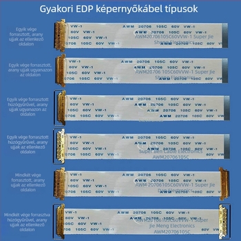 EDP LCD szalagkábel, 0,5 mm lépés, 30-pin, I-PEX csatlakozó