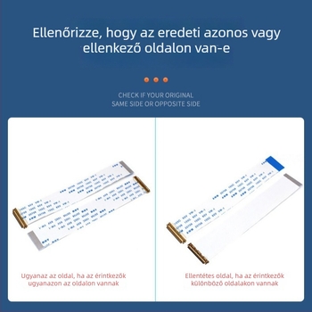 EDP LCD szalagkábel, 0,5 mm lépés, 30-pin, I-PEX csatlakozó