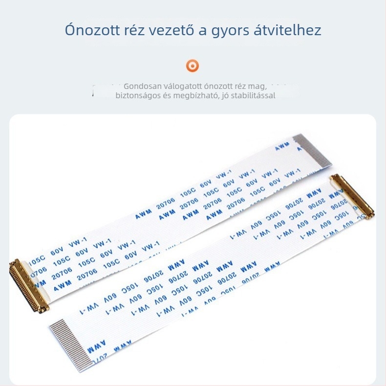 EDP LCD szalagkábel, 0,5 mm lépés, 30-pin, I-PEX csatlakozó