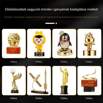 Kiváló minőségű fémből készült trófea 3D-modellezéssel, testreszabható nagy eseményekre, vállalati anime IP emléktárgyak
