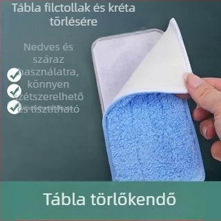 Nagy pormentes, vízoldható krétaradír, fekete- és fehér táblához; kettős használat; tanároknak