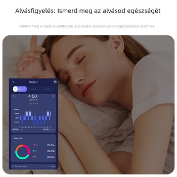 IF-R03 Bluetooth okos gyűrű sporthoz, vízálló, pulzus, hangulat, véroxigén-szint és alvás monitorozás