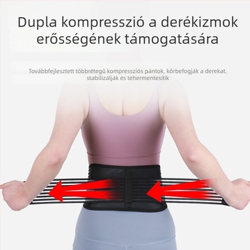 Otthoni használatra magnetikus fűtésű derékszíj hasi melegítéssel és deréktámasz